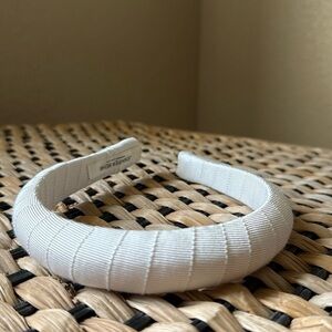 Jennifer Behr Attica made in New York silk grosgrain cream headband